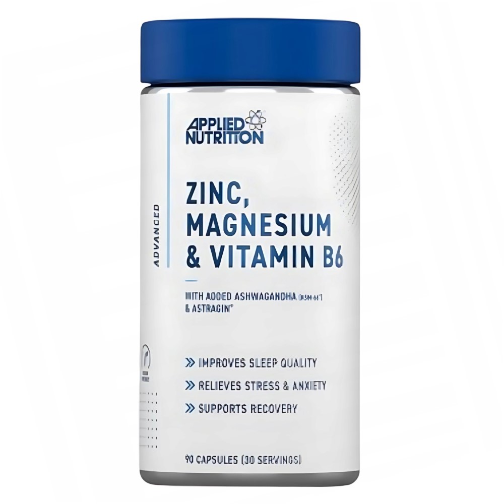 Applied Nutrition Zinc, Magnesium & Vitamin B6 With Ashwagandha - 90 Caps