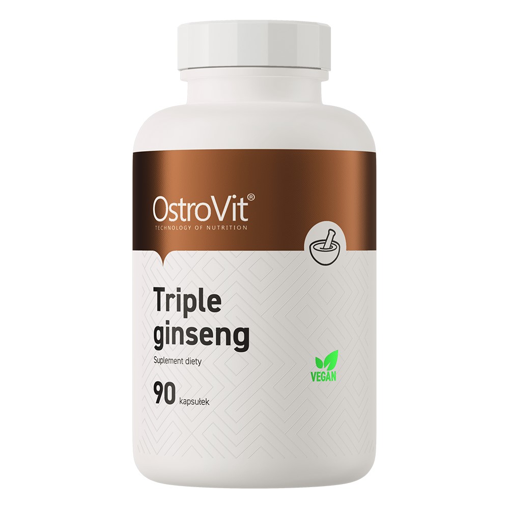 OstroVit Triple Ginseng Vege - 90 caps