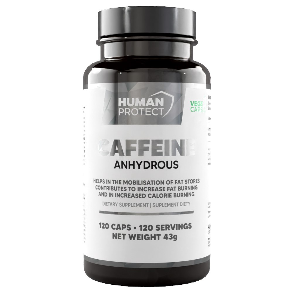 Human Protect Caffeine Anhydrous - 120 Vcaps Human Protect Caffeine Anhydrous - 120 Vcaps