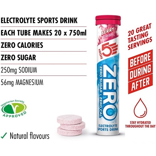 High5 Sports Nutrition Electrolyte Zero - 20 Tabs High5 Sports Nutrition Electrolyte Zero - 20 Tabs