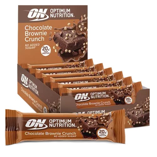 Optimum Nutrition Protein Bar - 65g Chocolate Brownie Crunch (Box of 10) Optimum Nutrition Protein Bar - 65g Chocolate Brownie Crunch (Box of 10)