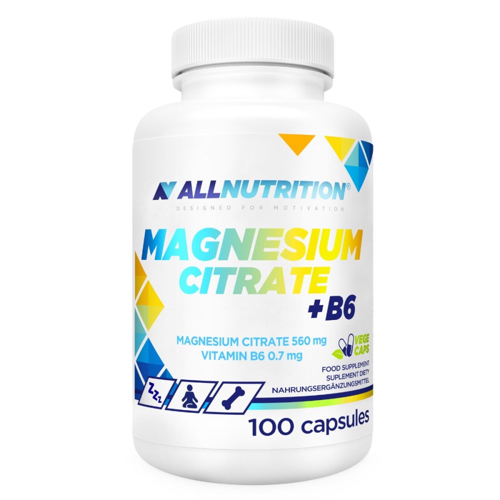 Allnutrition Magnesium Citrate + B6 - 100 Caps Allnutrition Magnesium Citrate + B6 - 100 Caps