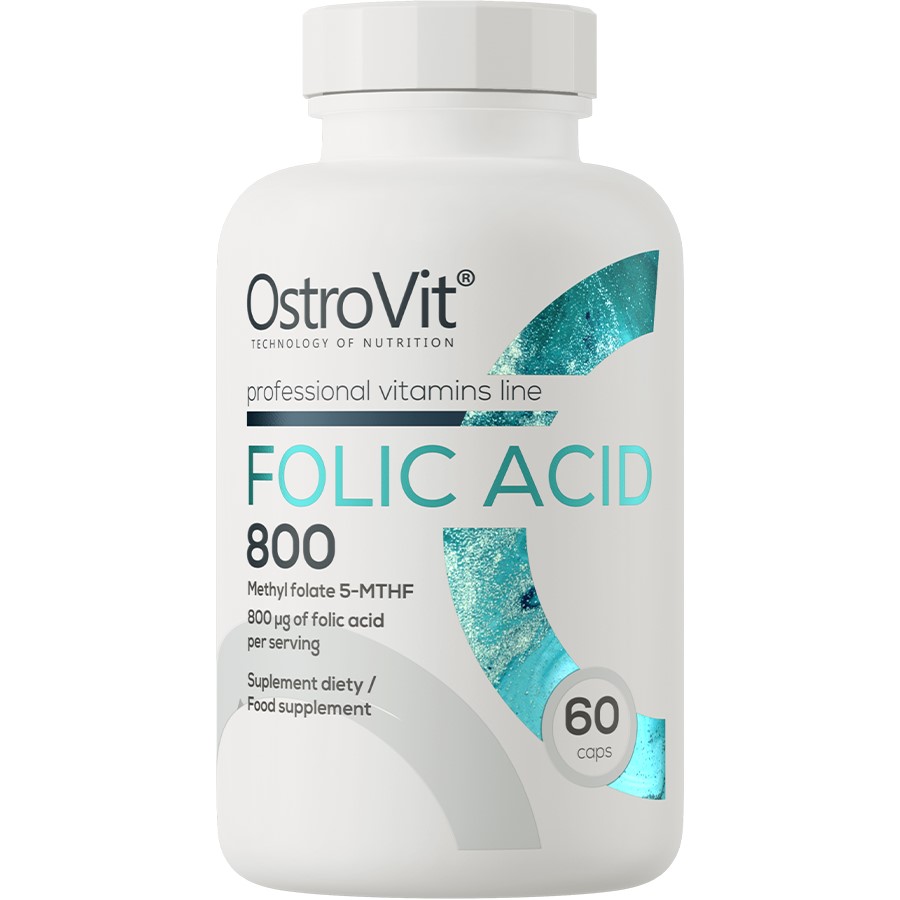 OstroVit Methyl Folate 5-MTHF - 60 caps (Folic Acid 800)