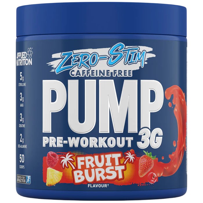 Applied Nutrition Pump 3G Pre-Workout Caffeine Free - 375g Applied Nutrition Pump 3G Pre-Workout Caffeine Free - 375g