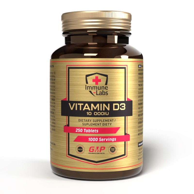 Immune Labs Vitamin D3 10000IU - 250 Tabs Immune Labs Vitamin D3 10000IU - 250 Tabs