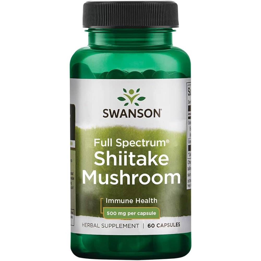 Swanson Full Spectrum Shiitake Mushroom 500mg - 60 caps Swanson Full Spectrum Shiitake Mushroom 500mg - 60 caps