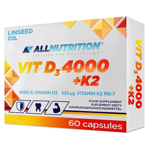 Allnutrition Vit D3 4000 + K2 - 60 Caps Allnutrition Vit D3 4000 + K2 - 60 Caps