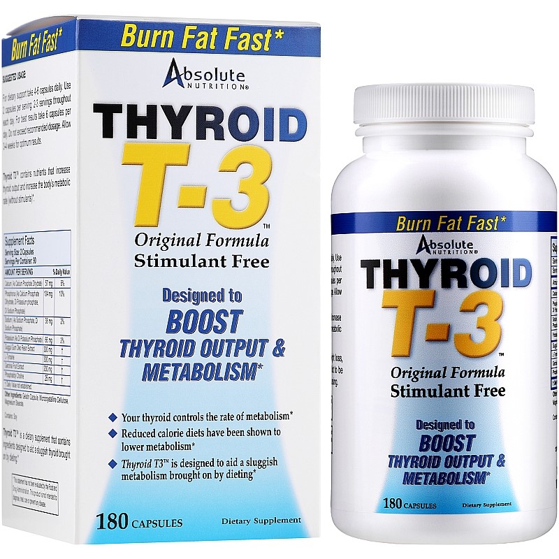 Absolute Nutrition Thyroid T3 - 60 Caps